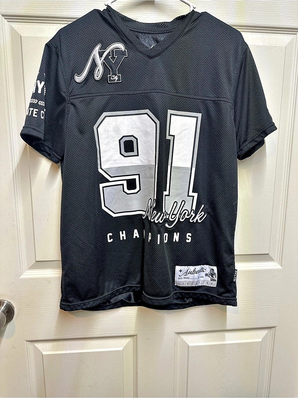 Brooklyn Cloth New York 91 Champions jersey Black & White Medium